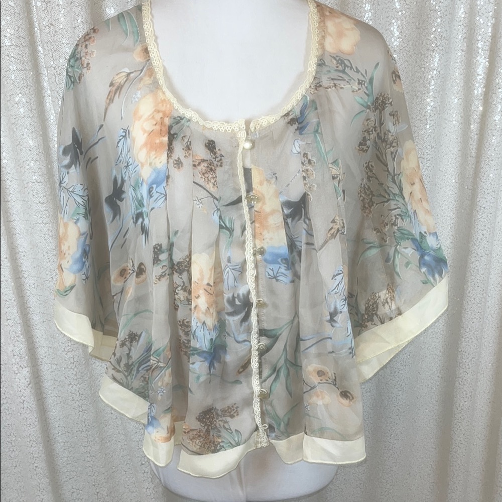 Floral Sheer Women's Top